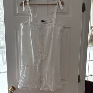 Vineyard Vines White Swiss Dot Dress